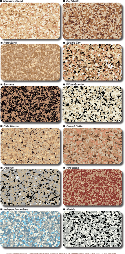 Granitex Color Chart